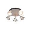 Romeo Plafonnier Luminaires Trio LED Nickel mat, 5 lumières