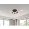 Romeo Plafonnier Luminaires Trio LED Noir, 5 lumières