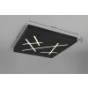 Snip Plafonnier Luminaires Trio LED Noir, 1 lumière, Télécommandes