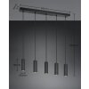 Soka Suspension Luminaires Trio Noir, 5 lumières