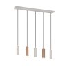 Soka Suspension Luminaires Trio Brun, 5 lumières