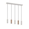 Soka Suspension Luminaires Trio Brun, 5 lumières