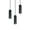 Soka Suspension Luminaires Trio Noir, 3 lumières