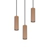 Soka Suspension Luminaires Trio Brun, 3 lumières