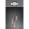 Soka Suspension Luminaires Trio Brun, 3 lumières