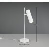 Soka Lampe à poser Luminaires Trio Blanc, 1 lumière