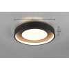 Solea Plafonnier Luminaires Trio LED Noir, 1 lumière
