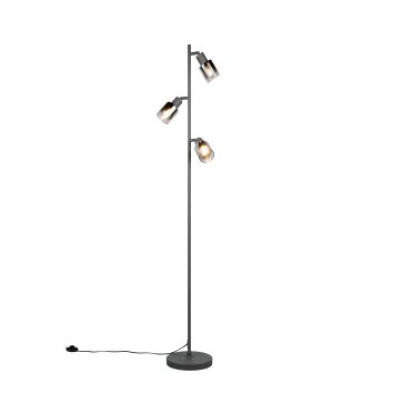 Cadiz Lampadaire Luminaires Reality Noir, 3 lumières