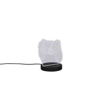 Joy Lampe à poser Luminaires Reality LED Noir, 1 lumière, Changeur de couleurs