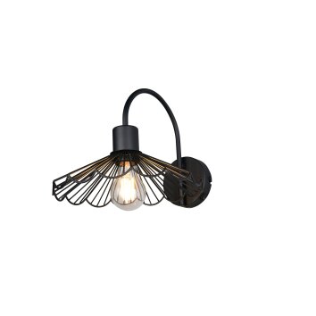 Margarita Applique murale Luminaires Reality Noir, 1 lumière