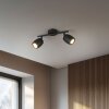 Nancy Spot de plafond Luminaires Reality Noir, 2 lumières