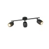 Nancy Spot de plafond Luminaires Reality Noir, 3 lumières