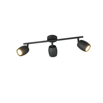 Nancy Spot de plafond Luminaires Reality Noir, 3 lumières
