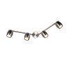 Nancy Spot de plafond Luminaires Reality Nickel mat, 4 lumières