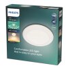 Cinnaber Plafonnier Luminaires Philips LED Blanc, 1 lumière