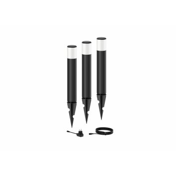 Purex Spot de jardin Luminaires Philips LED Noir, 1 lumière