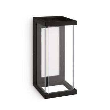 Ulyzo Lampe murale d´extérieur Luminaires Philips LED Noir, 1 lumière