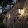Camill Applique murale Luminaires Philips LED Noir, 1 lumière, Détecteur de mouvement