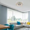 LENO Plafonnier Luminaires Leuchten Direkt LED Noir, 1 lumière, Télécommandes, Changeur de couleurs