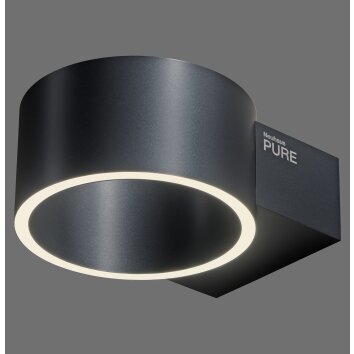 Clipse Applique murale Luminaires Paul Neuhaus LED Gris, 2 lumières