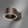 Clipse Applique murale Luminaires Paul Neuhaus LED Brun, 2 lumières