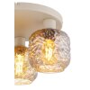 Antonio Plafonnier Luminaires Globo Lighting Beige, 3 lumières