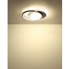 Moon Plafonnier Luminaires Globo Lighting LED Gris, Noir, 1 lumière