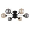 Roland Plafonnier Luminaires Globo Lighting Noir, 6 lumières