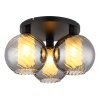 Ulf Plafonnier Luminaires Globo Lighting Noir, 3 lumières