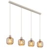 Antonio Suspension Luminaires Globo Lighting Beige, 4 lumières