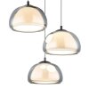 Avila Suspension Luminaires Globo Lighting LED Chrome, Noir, 1 lumière, Télécommandes