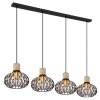 Dorthy Suspension Luminaires Globo Lighting Gris, Noir, 4 lumières