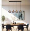 Dorthy Suspension Luminaires Globo Lighting Gris, Noir, 4 lumières