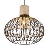 Dorthy Suspension Luminaires Globo Lighting Gris, Noir, 1 lumière