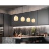 Brokana Suspension Luminaires Globo Lighting Chrome, Noir, 4 lumières