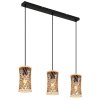 Mali Suspension Luminaires Globo Lighting Noir, 3 lumières