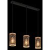 Mali Suspension Luminaires Globo Lighting Noir, 3 lumières