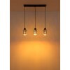 Alonso Suspension Luminaires Globo Lighting Noir, 3 lumières