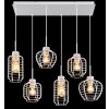 Nesa Suspension Luminaires Globo Lighting Blanc, 6 lumières