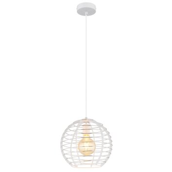 Nesa Suspension Luminaires Globo Lighting Blanc, 1 lumière