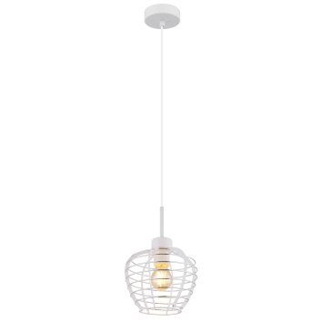 Nesa Suspension Luminaires Globo Lighting Blanc, 1 lumière