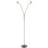 Malte Lampadaire Luminaires Globo Lighting Nickel mat, 2 lumières