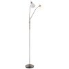 Malte Lampadaire Luminaires Globo Lighting Nickel mat, 2 lumières