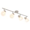 Planta Plafonnier Luminaires Globo Lighting Couleur bois, Sable, 4 lumières