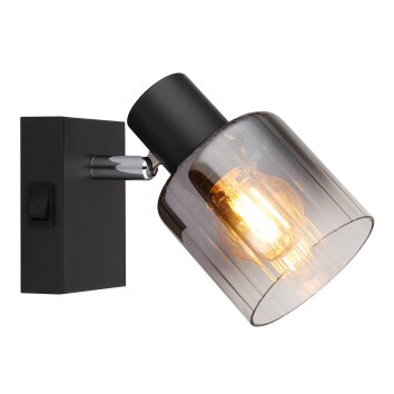 Jack Applique murale, Spot mural Luminaires Globo Lighting Noir, 1 lumière