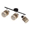 Mali Plafonnier Luminaires Globo Lighting Noir, 3 lumières