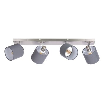 Atlanta Plafonnier Luminaires Globo Lighting Nickel mat, 4 lumières