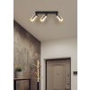 Alonso Plafonnier Luminaires Globo Lighting Noir, 3 lumières