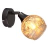 Frosta Applique murale, Spot mural Luminaires Globo Lighting Chrome, Noir, 1 lumière