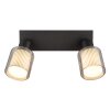 Villegas Plafonnier Luminaires Globo Lighting Noir, 2 lumières